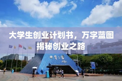 大学生创业计划书，万字蓝图揭秘创业之路